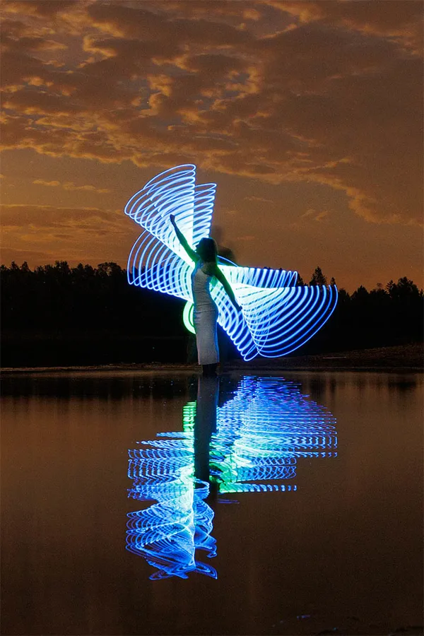Fotografie actief: Lightpainting met model