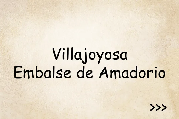 Villajoyosa en Embalse de Amadorio