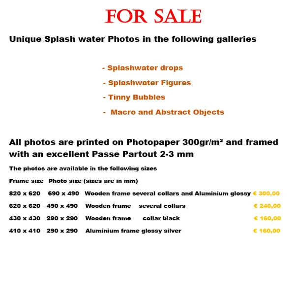 Photos for Sale