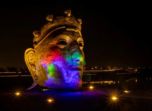 Schilderen met licht op locatie (Spiegelwaal)