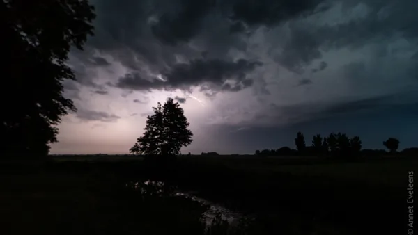 Onweer op het Hogeland