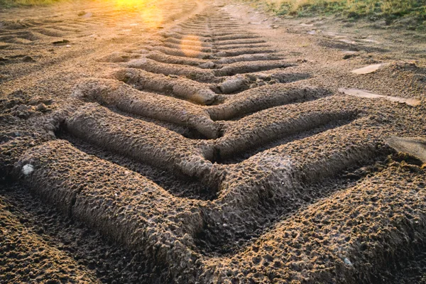 track of a tractor