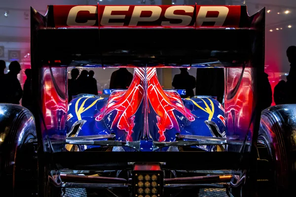 F1 Max Verstappen achteraanzicht