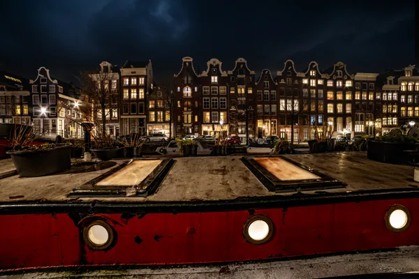 House boat in Amsterdam
