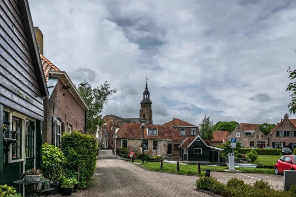 Blokzijl zicht op kerk