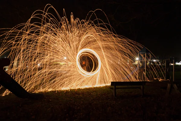 Brandend staal